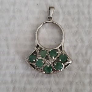 Emerald Green Necklace Pendant